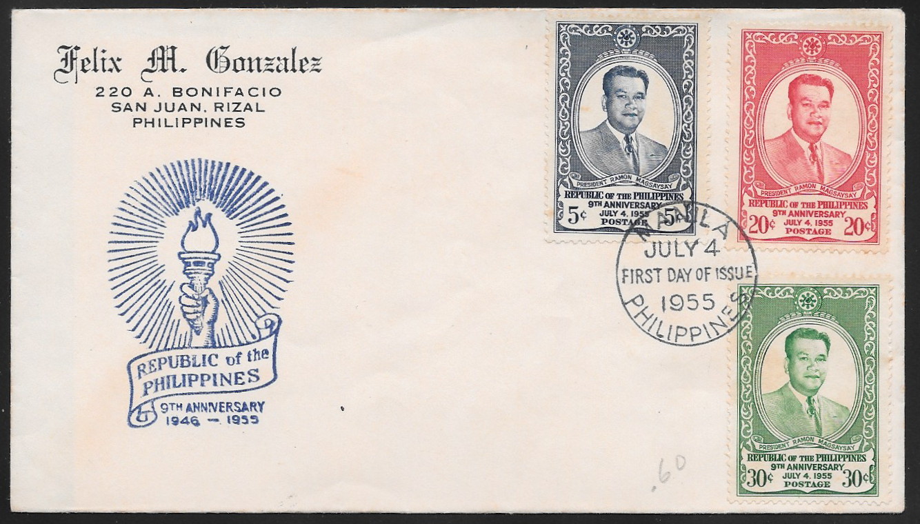 Philippines 1955 First Day Cover 